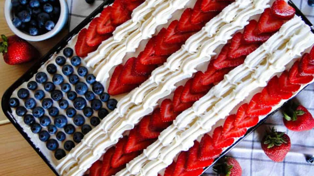 American Flag Cake.