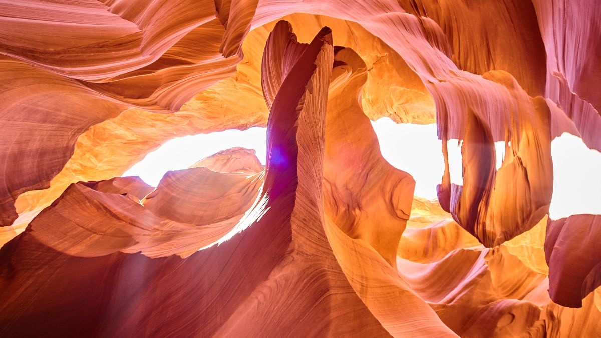 Antelope Canyon Warm Hues and Light Rays, Arizona.