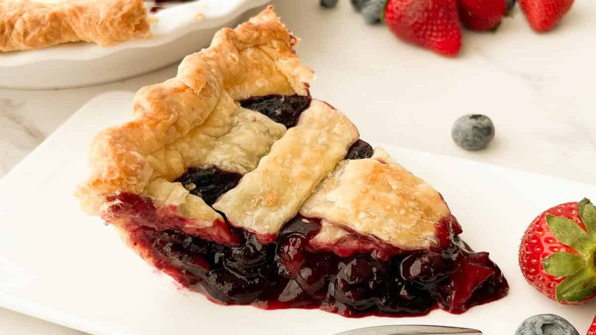 Blueberry Strawberry Pie.