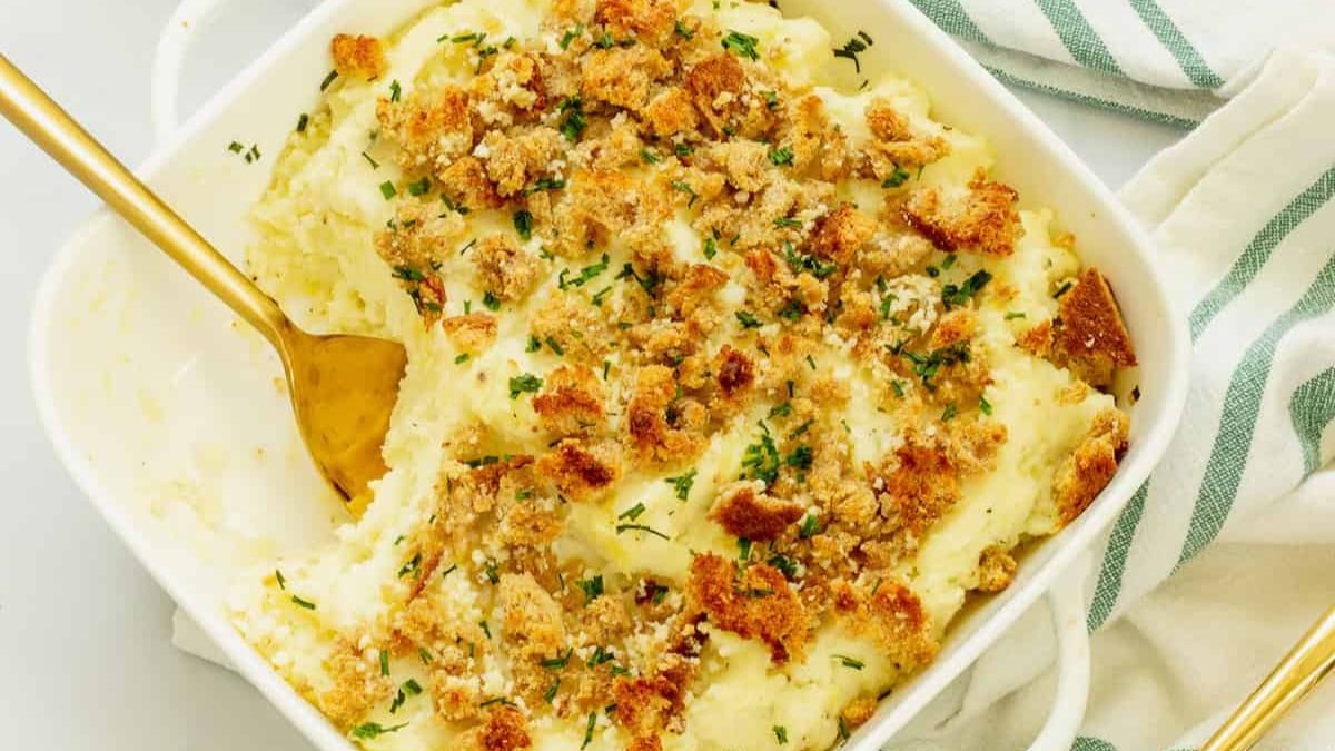 Boursin Mashed Potatoes.