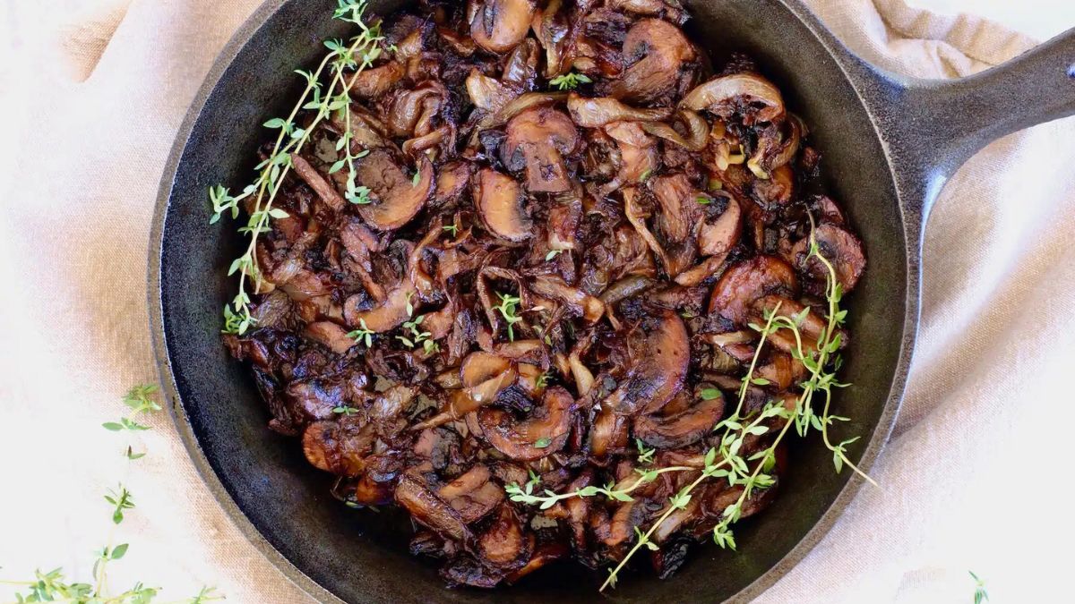 Caramelized Mushrooms and Onions.