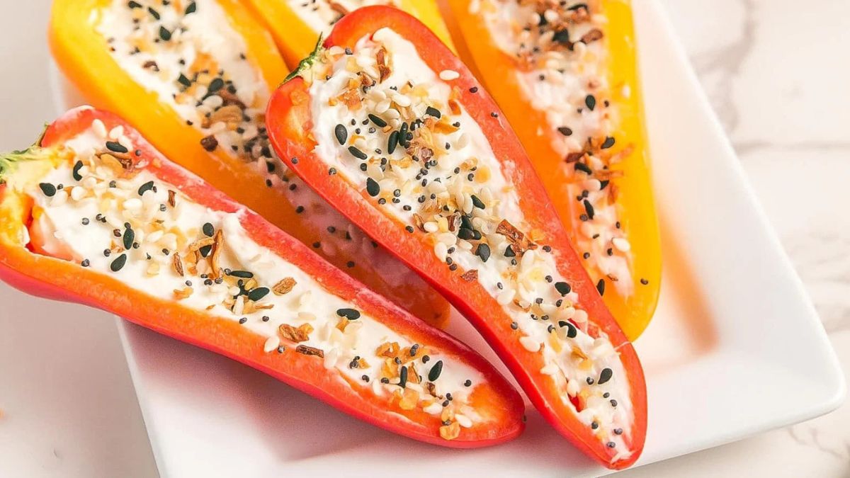 Cheesy Stuffed Mini Peppers.
