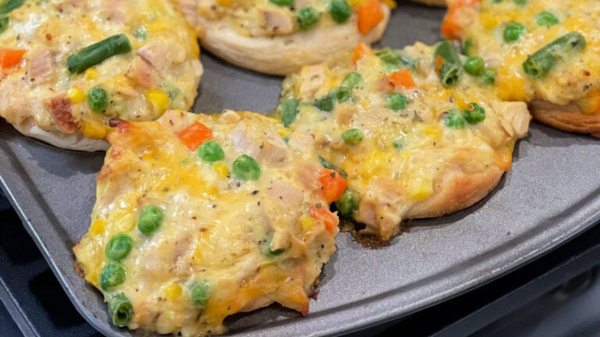 Chicken Pot Pie Muffins.
