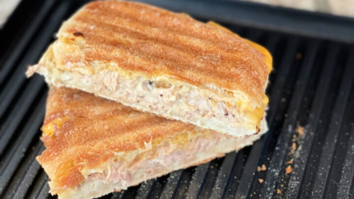 Classic Tuna Melt Panini Recipe.