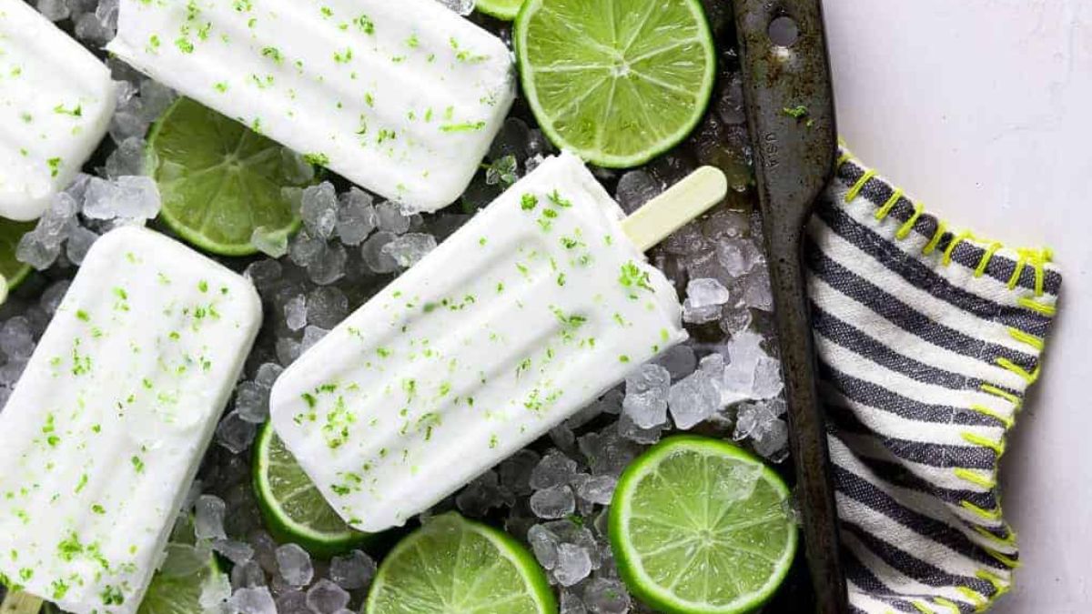 Coconut Lime Popsicles.