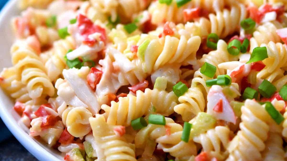 Crab Pasta Salad Recipe.