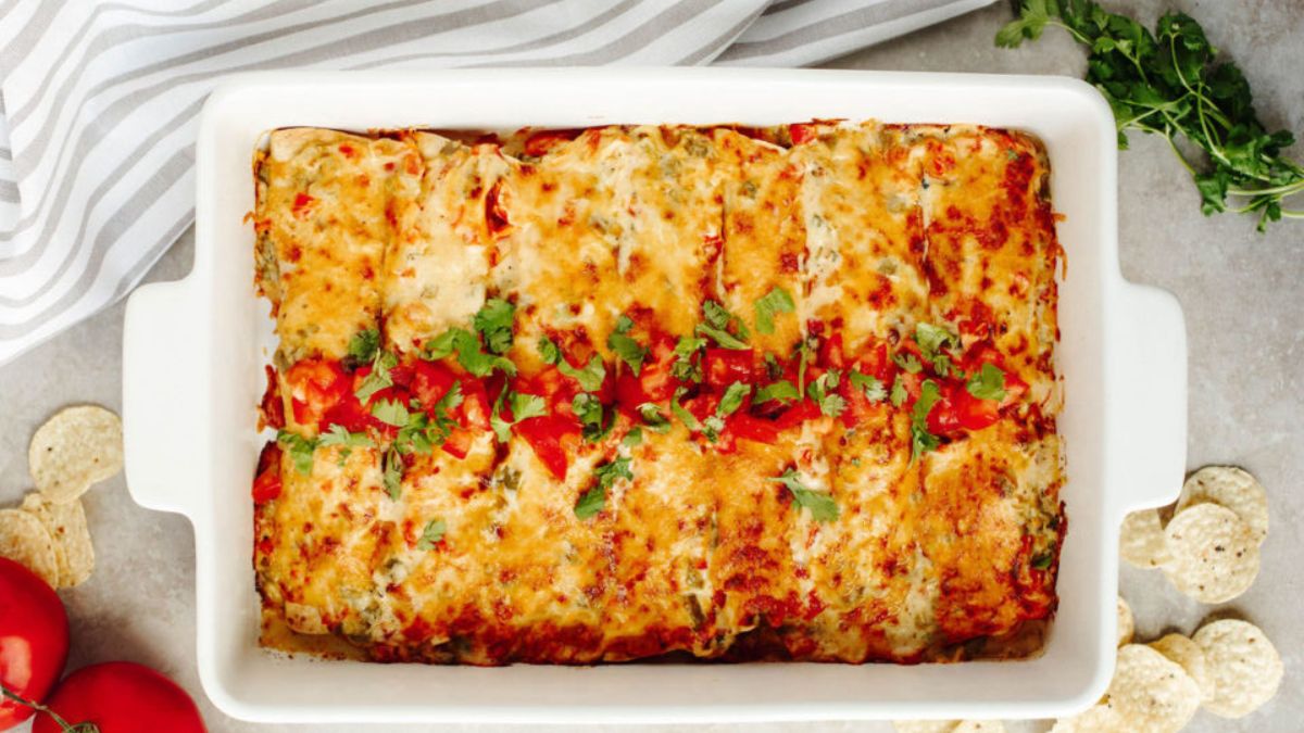 Creamy Shrimp Enchiladas.