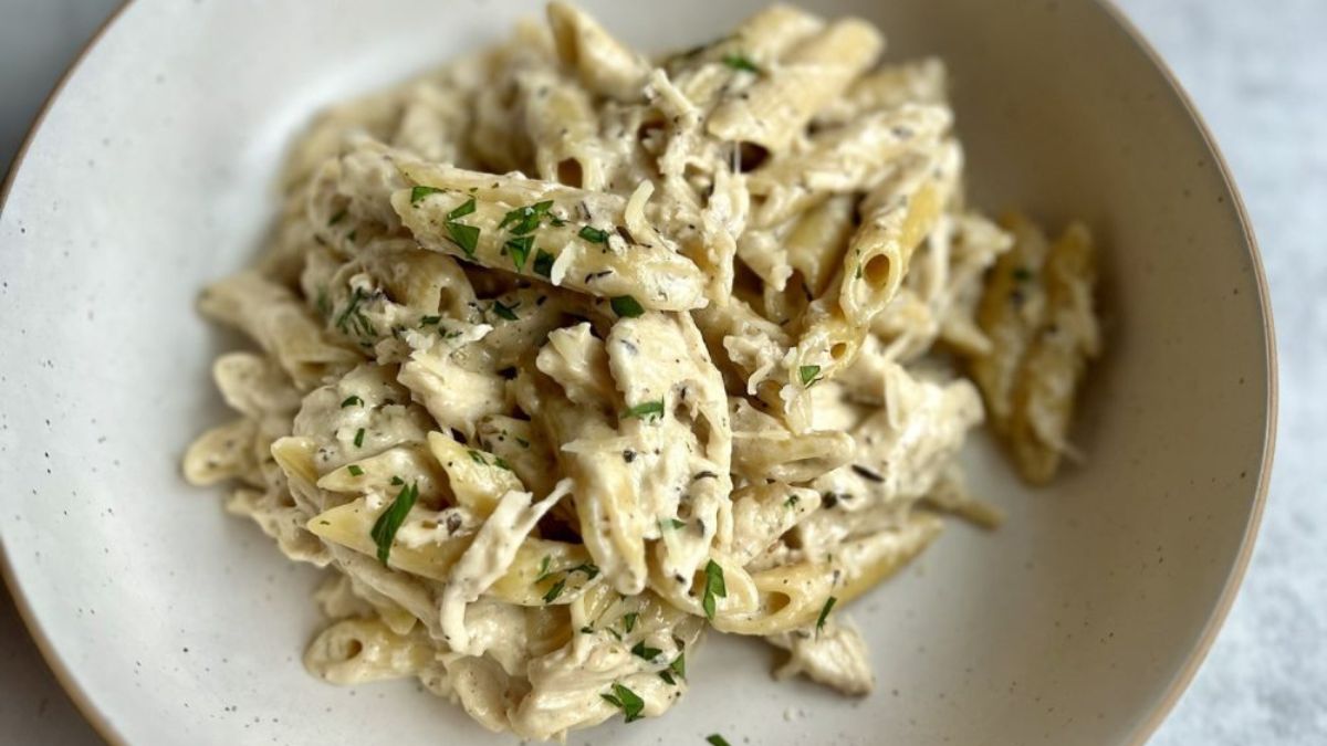 Crockpot Chicken Alfredo.