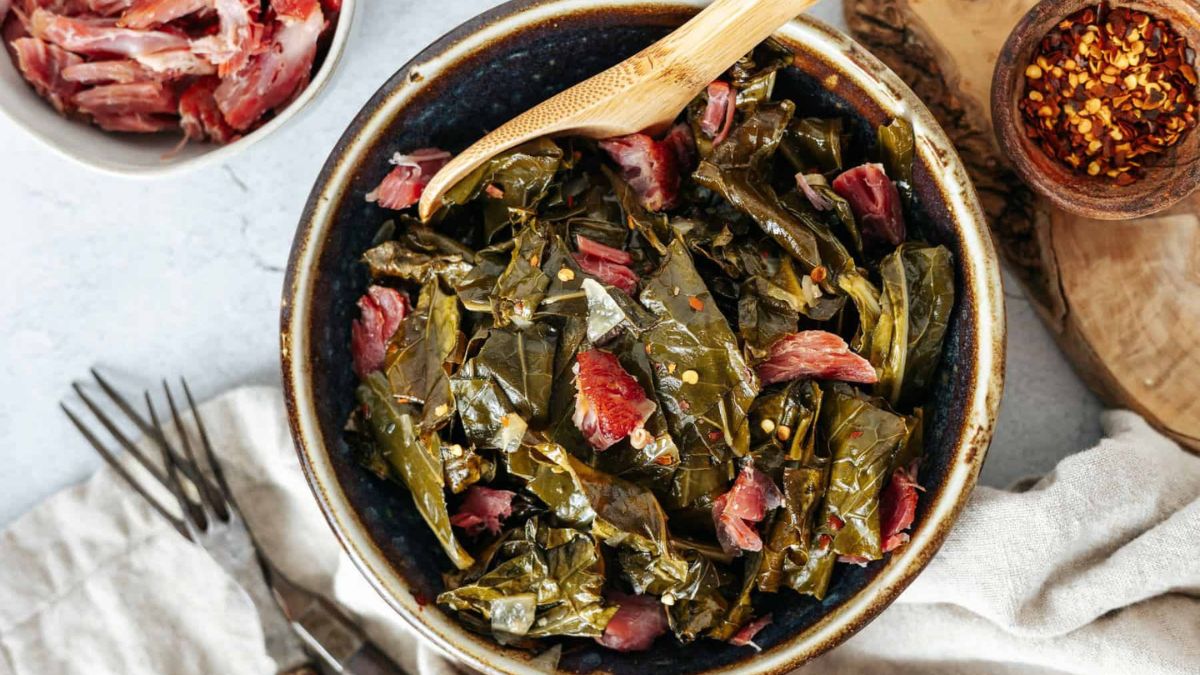 Crockpot Collard Greens Recipe.