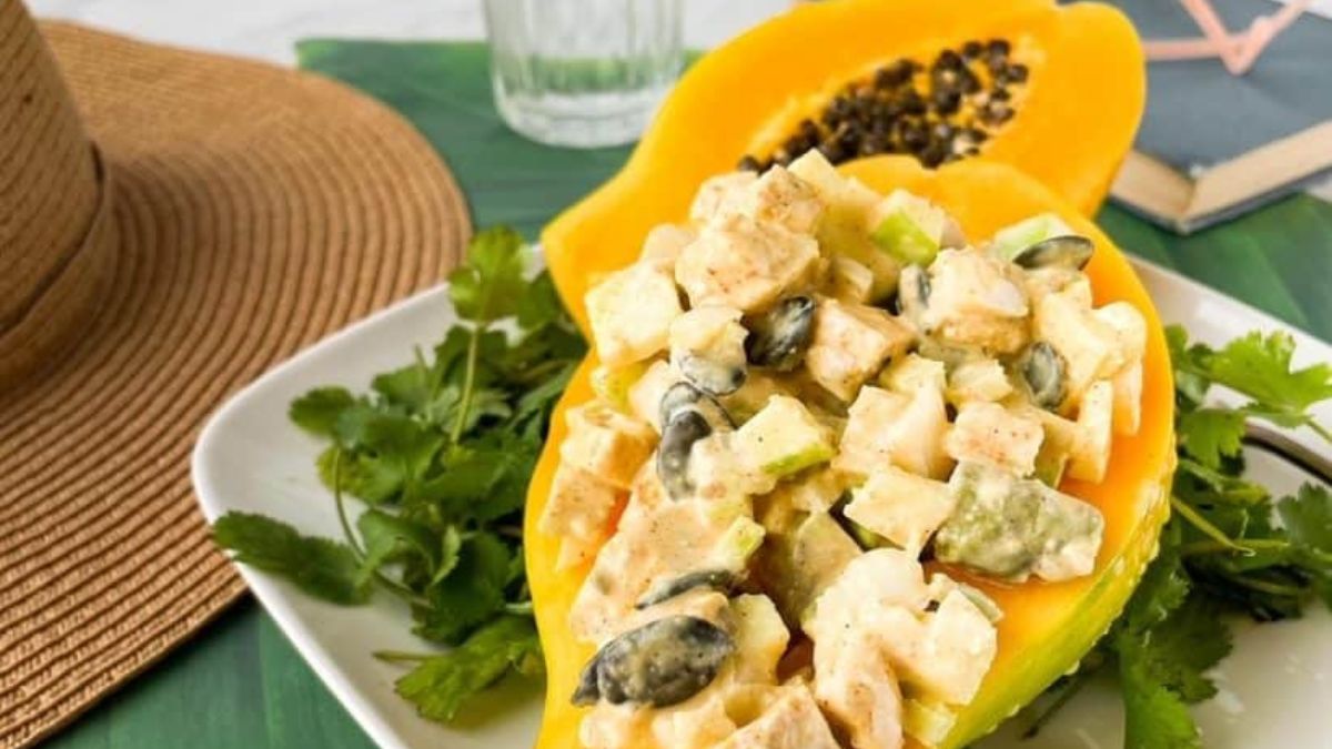 Curried Chicken Papaya Salad.