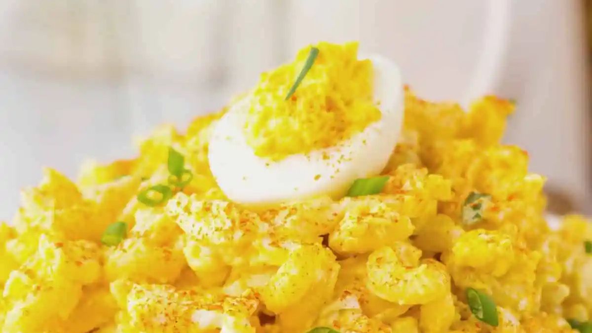Deviled Egg Pasta Salad.
