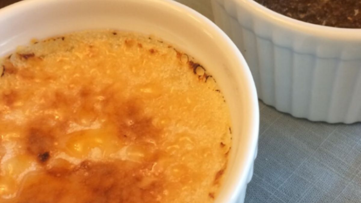 Easy 3-ingredient Creme Brulee.