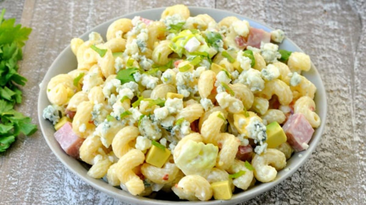 Easy California Cobb Pasta Salad.