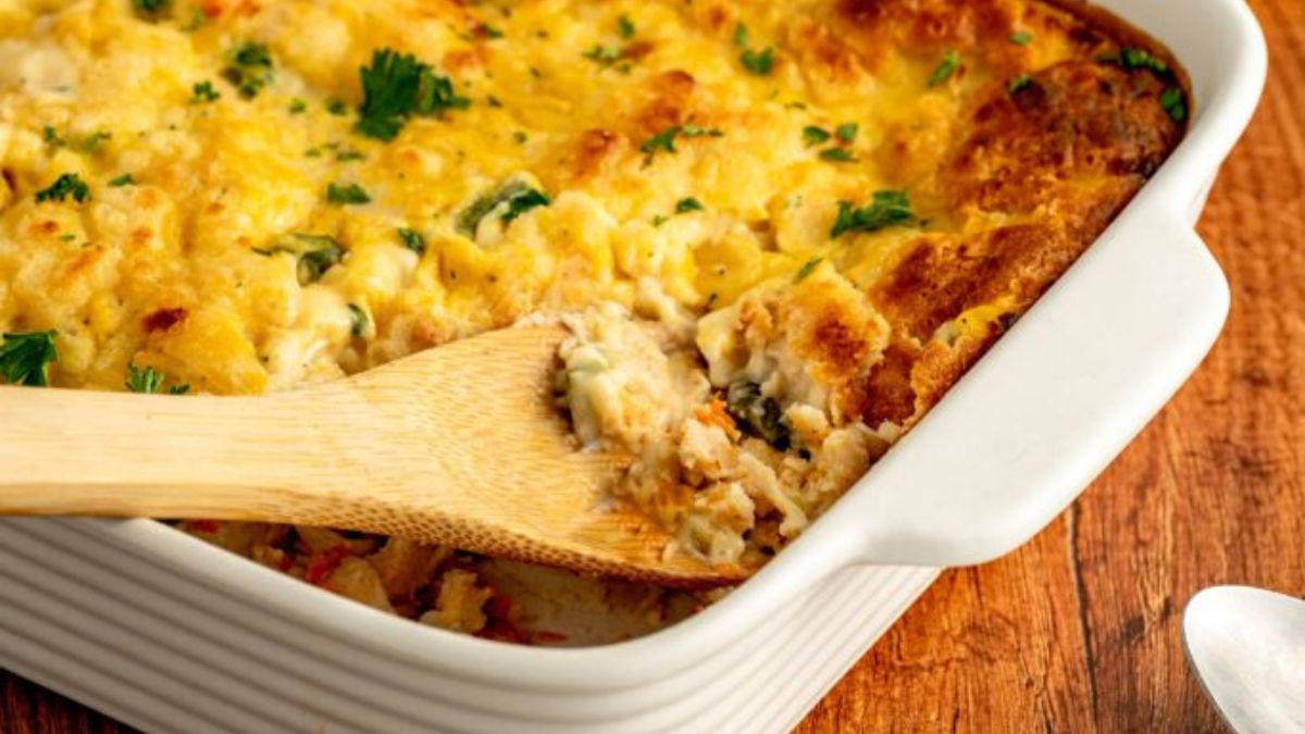 Easy Chicken Cobbler.