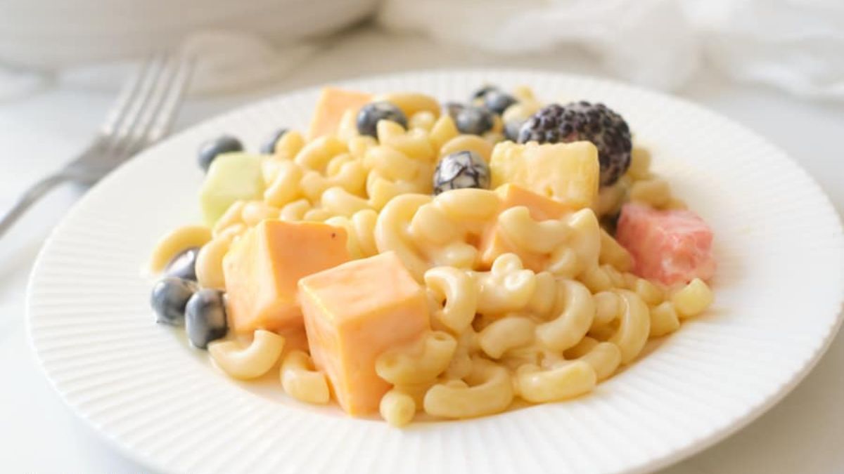Easy Macaroni Fruit Salad.