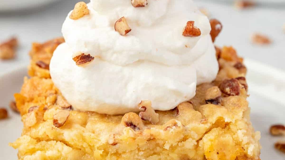 Easy Sweet Potato Dump Cake.