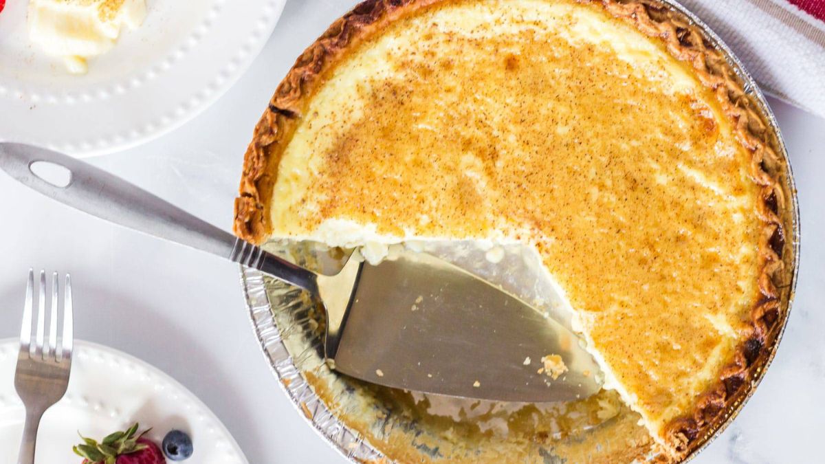 Egg Custard Pie.