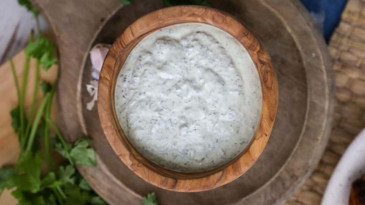 Garlic Cilantro Sauce.