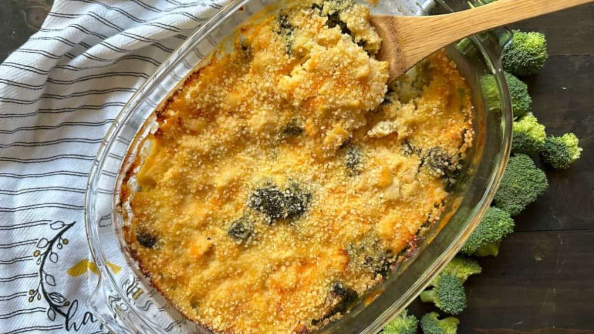 Gluten Free Chicken Divan Casserole.