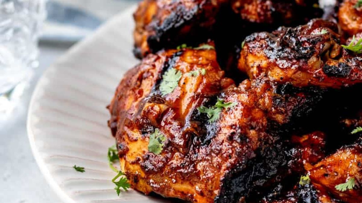 Grilled BBQ Boneless Chicken Thighs {Quick & Easy}.