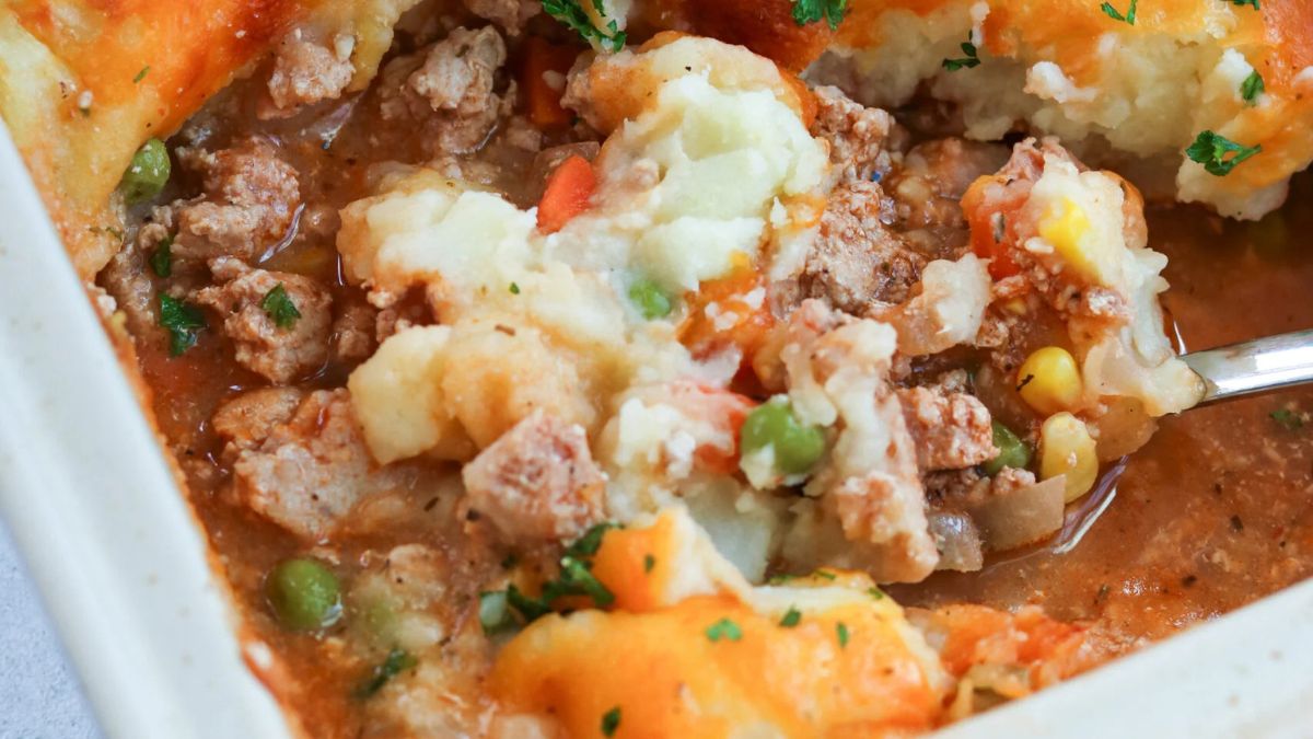 Ground Turkey Shepherd’s Pie.