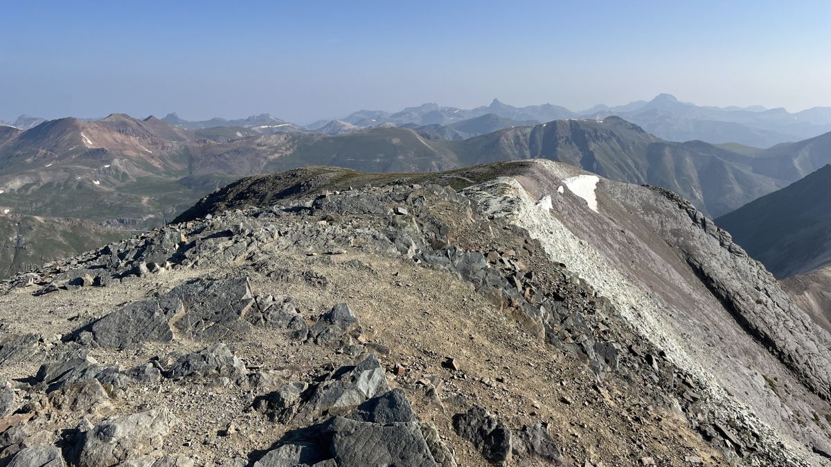 Handies Peak, Colorado 14ers, San Juan Mountains, alpine hiking, mountain summit, high altitude, rugged landscape, scenic views, alpine tundra, wilderness photography, mountain.