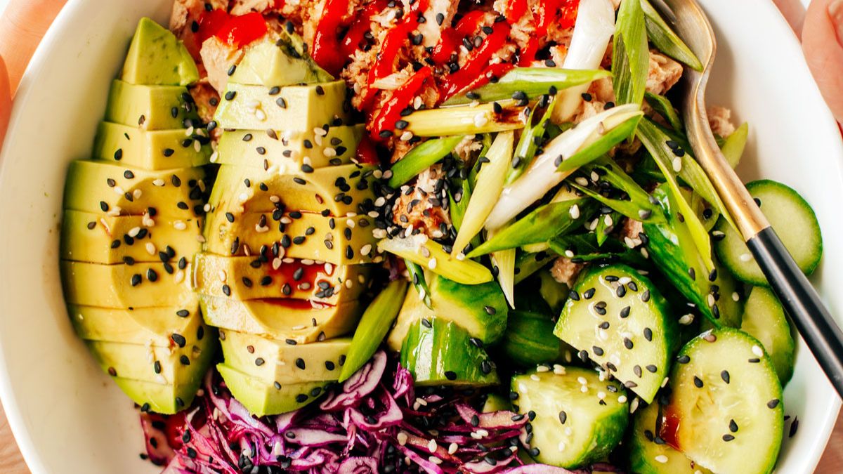 High-Protein Canned Tuna Bowl.