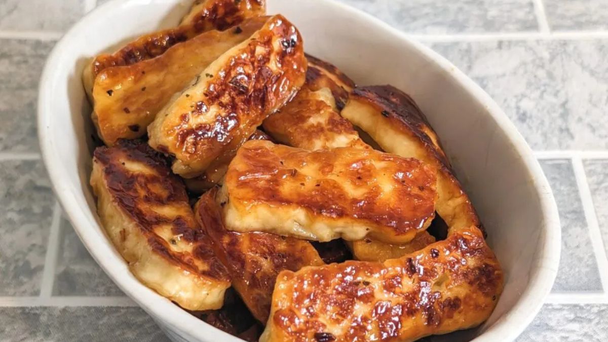 Hot Honey Halloumi Fries.