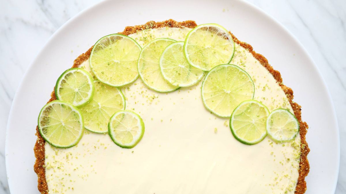 Keto Key Lime Pie Cheesecake.