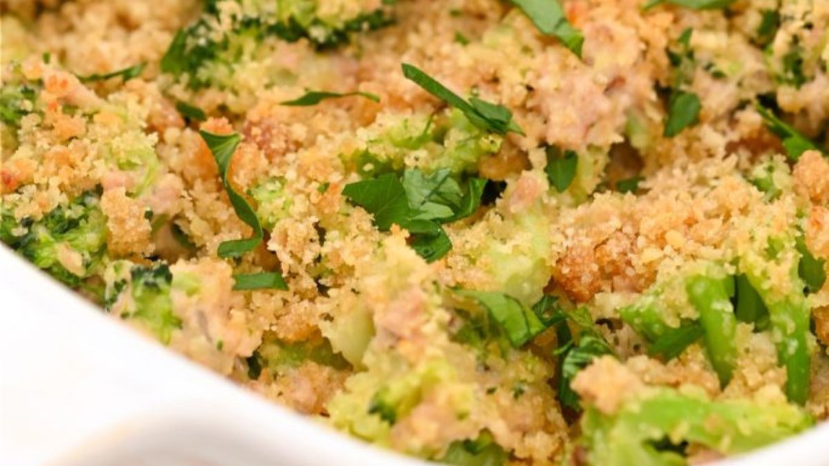 Keto Tuna Broccoli Casserole.