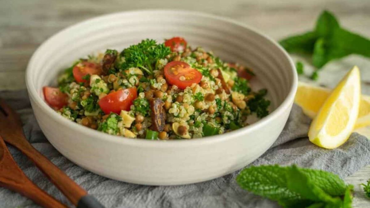 Lentil Quinoa Salad.
