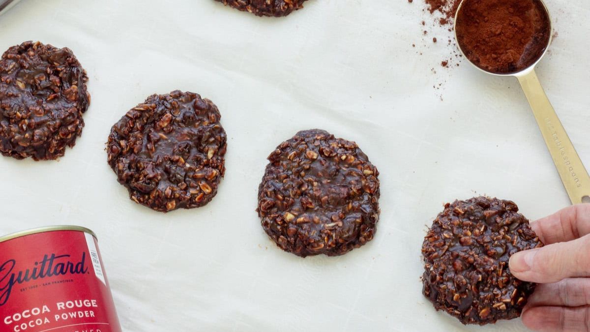 Magic No-Bake Chocolate Peanut Butter Cookies.
