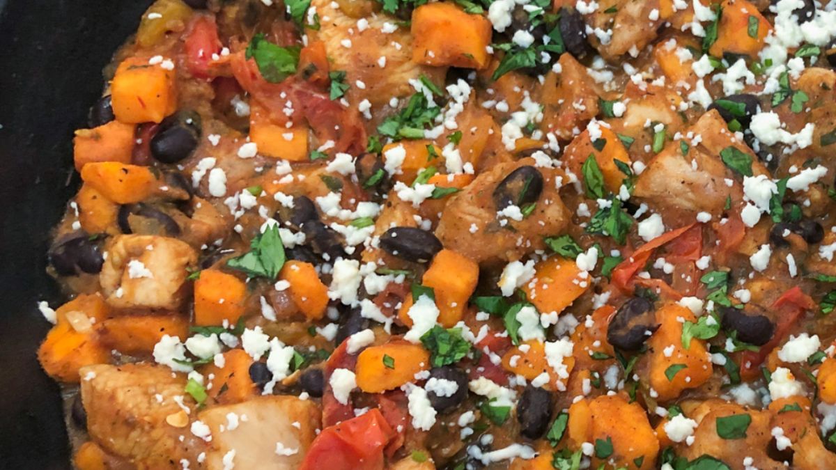 Mexican Chicken Sweet Potato Skillet.