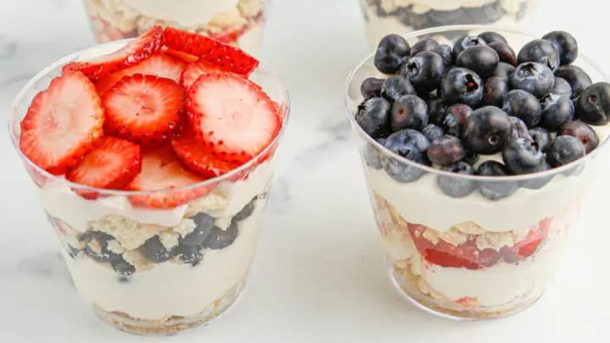Mixed Berry Mini Trifles.