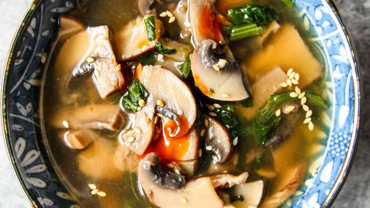 Mushroom Miso Soup.