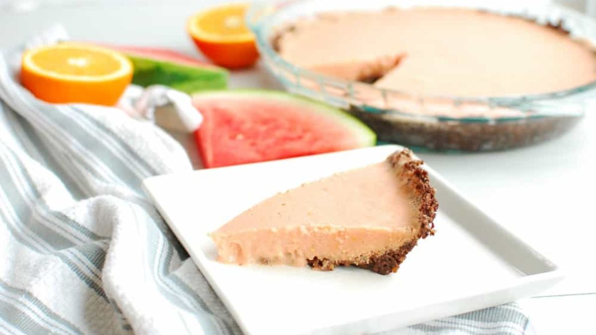 No Bake Citrus Watermelon Pie.