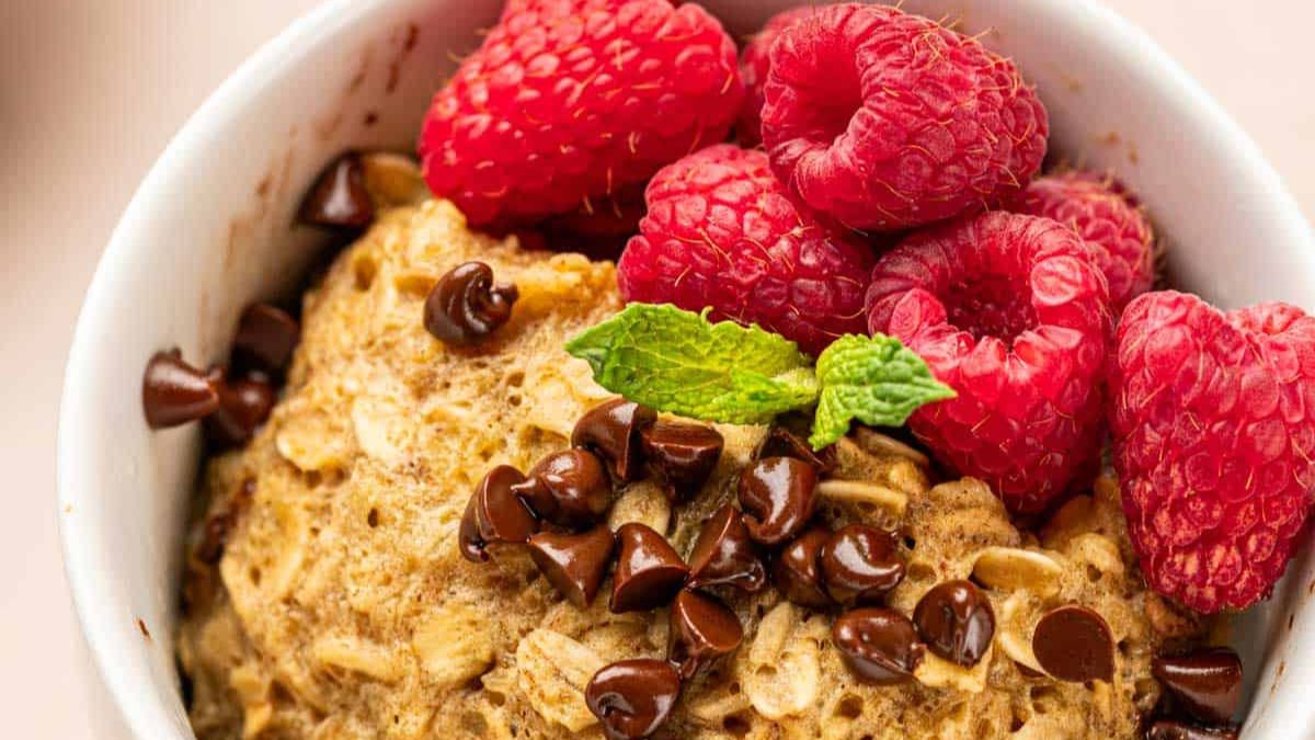 Oatmeal Mug Cake.