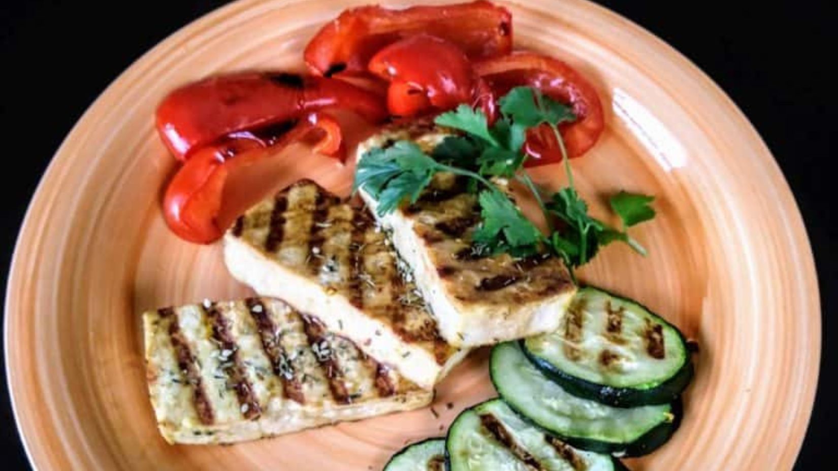 Orange Tahini Grilled Tofu.