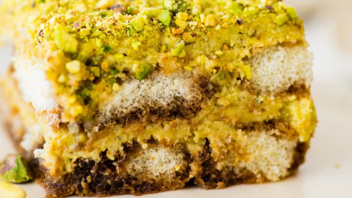 Pistachio Tiramisu.