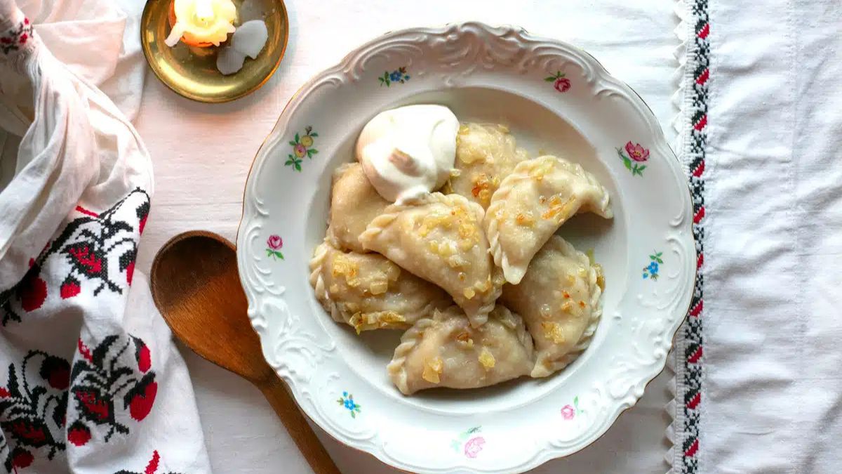 Potato Varenyky: Ukrainian Potato Dumplings.