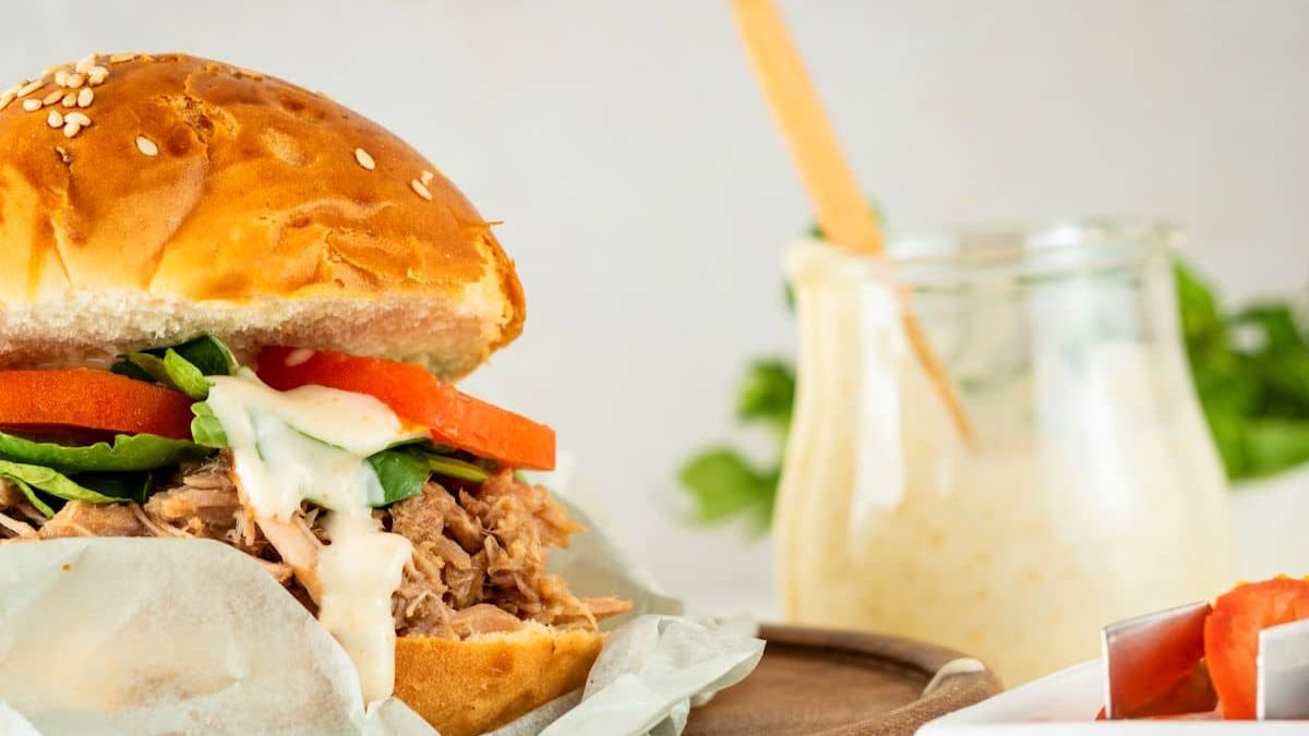 Pulled Pork Burger (with Special Sauce).