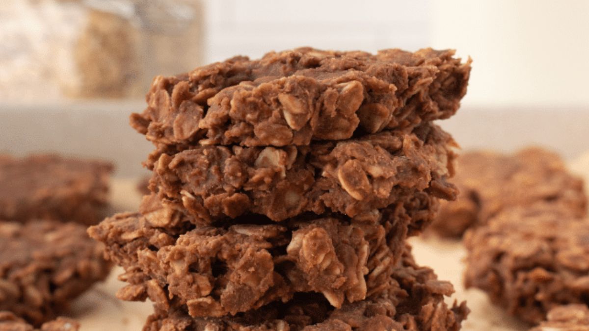 Quick No Bake Chocolate Peanut Butter Cookies.