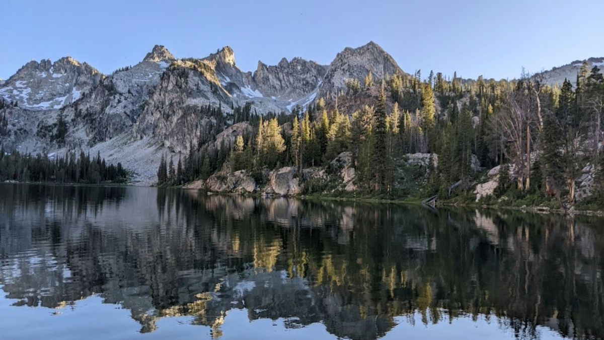 Sawtooth National Recreation Area Alice Lake Idaho Reflection Photo.
