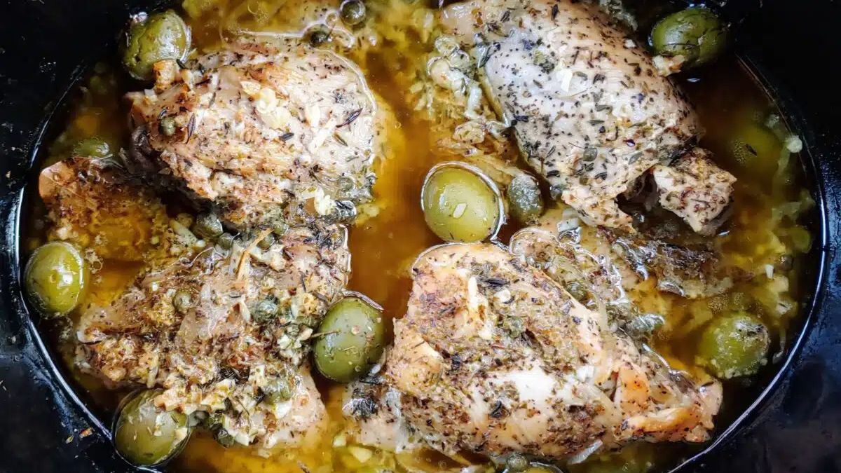Slow Cooker Chicken Provencal.
