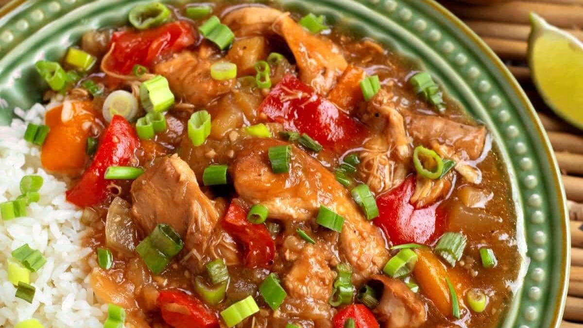 Slow Cooker Pineapple Chicken.