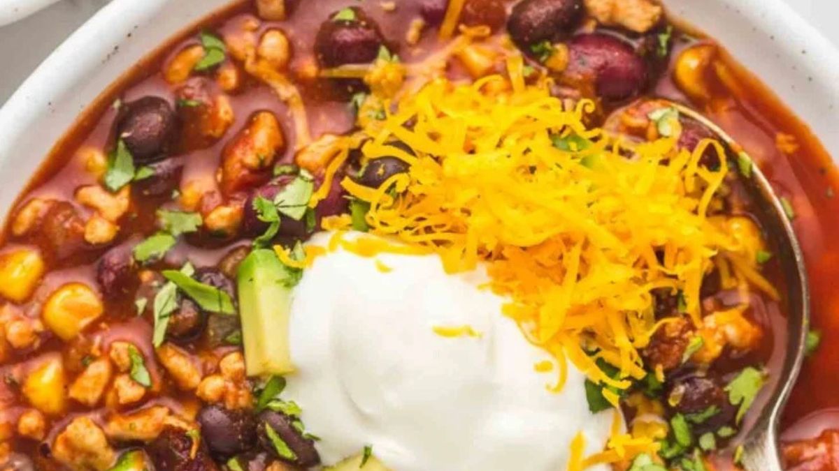 Slow Cooker Turkey Chili.