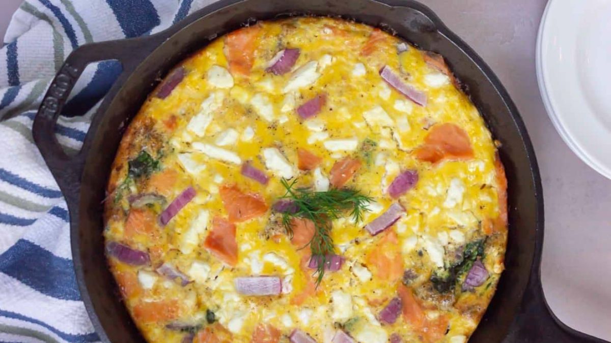 Smoked Salmon Frittata.