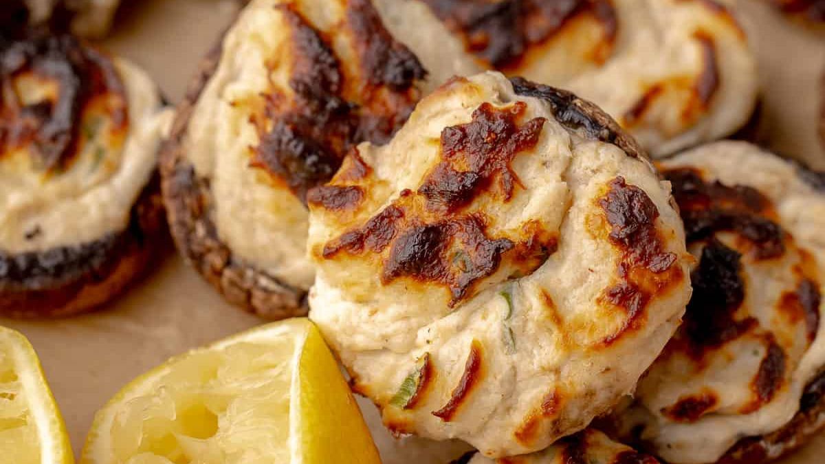 Stuffed Mushrooms Neptune (The Keg Copycat Recipe).