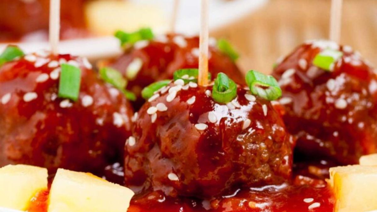 Sweet and Sour Meatballs.
