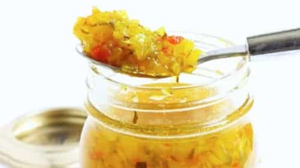 Sweet and Spicy Zucchini Relish.